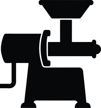 black meat grinder machine clip art preview