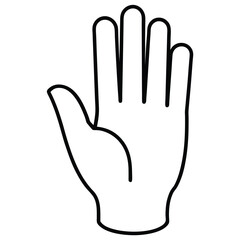 hand sign isolated on white