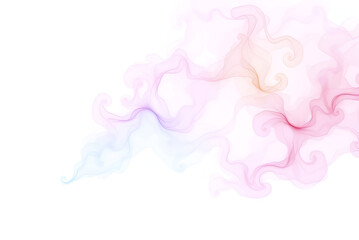 Abstract pink smoke clouds on white, an artistic watercolor splash design, Generative AI