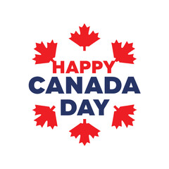 Canada Day Maple Leaf Design.