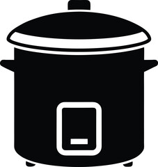 Rice Cooker Icon silhouette