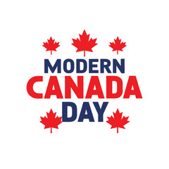 Canada Day Maple Leaf Design.