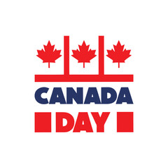 Canada Day Maple Leaf Design.