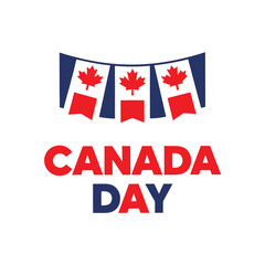 Canada Day Maple Leaf Design.