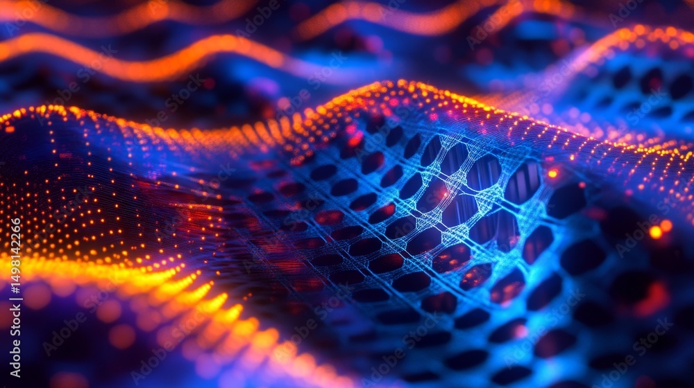 Poster nano technology insights detailed image analysis of semiconductor components in a high-tech laborato
