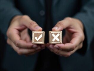 The decision to vote yes or no