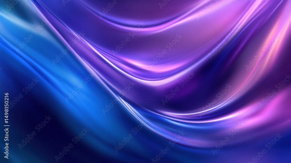 Canvas Prints colorful abstract waves of light in smooth satin texture
