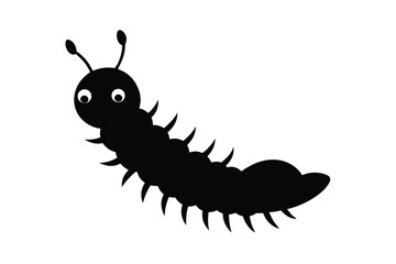 caterpillar on a white background