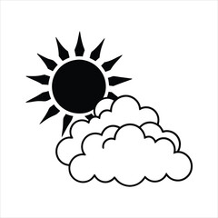 Sunset over hills silhouette