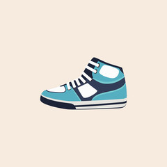 Shoe icon flat vector design. 