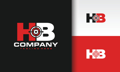 letter HD aim logo