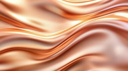 Soft Flowing Metallic Fabric with Smooth Waves and Gentle Shimmer