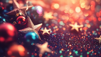 Sparkling Decorations and Ornaments for Festive Celebration