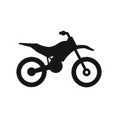 Fototapeta premium silhouette of a motorcycle