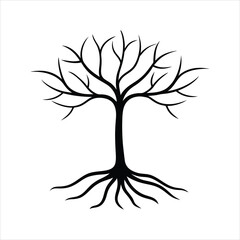 vector tree silhouette