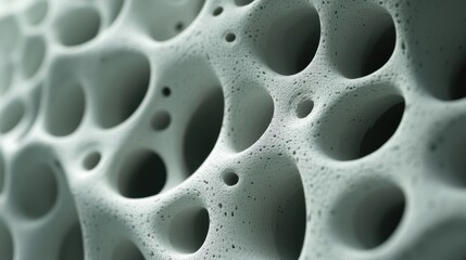 Close-Up View of Textured Surface with Holes and Irregular Patterns