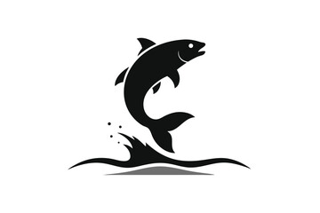 vector illustration of a shark