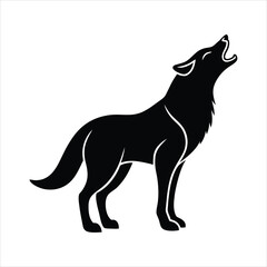 wolf black and white