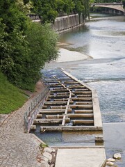Fischtreppe in der Isar