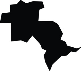 Águia Branca Brazil silhouette map