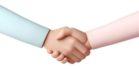Fototapeta na wymiar PNG Business handshake blue togetherness agreement.