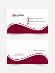 Professional Business card template design for corporate business, Creative Business card design and fresh & clear visiting card
