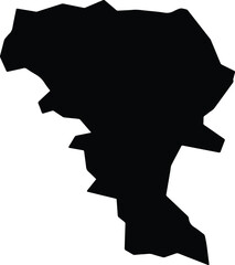 Água Doce Brazil silhouette map