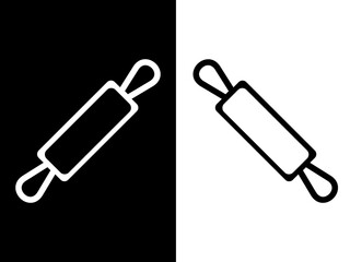 vector illustration of a bakery rolling pin