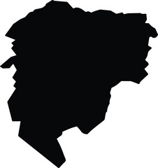 Aguada de Pasajeros Cuba silhouette map