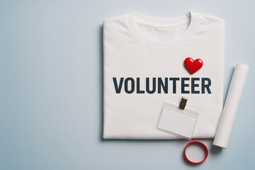 Fototapeta premium Organized Volunteer Essentials Display