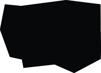 Ad Du'ayn Sudan silhouette map