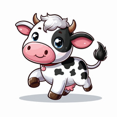 Vector Cartoon Cow