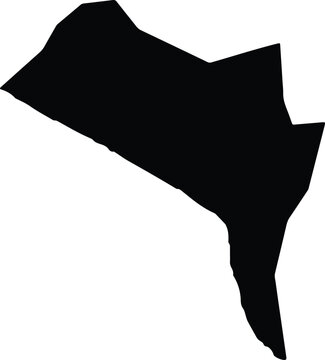 Acajutla El Salvador silhouette map