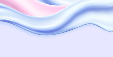 Liquid pink vector dripping ice cream texture.Glossy sugary flow drip.