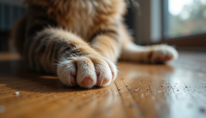 Cat Paws Close-up