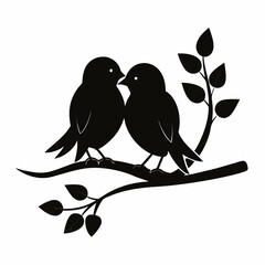 birds on a branch