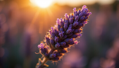 Vibrant Lavender Field