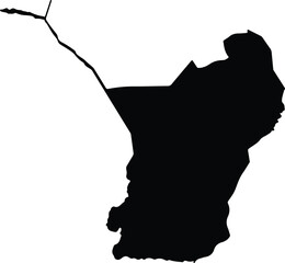 Al Radoum Sudan silhouette map