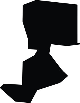 Al Qurna Iraq silhouette map