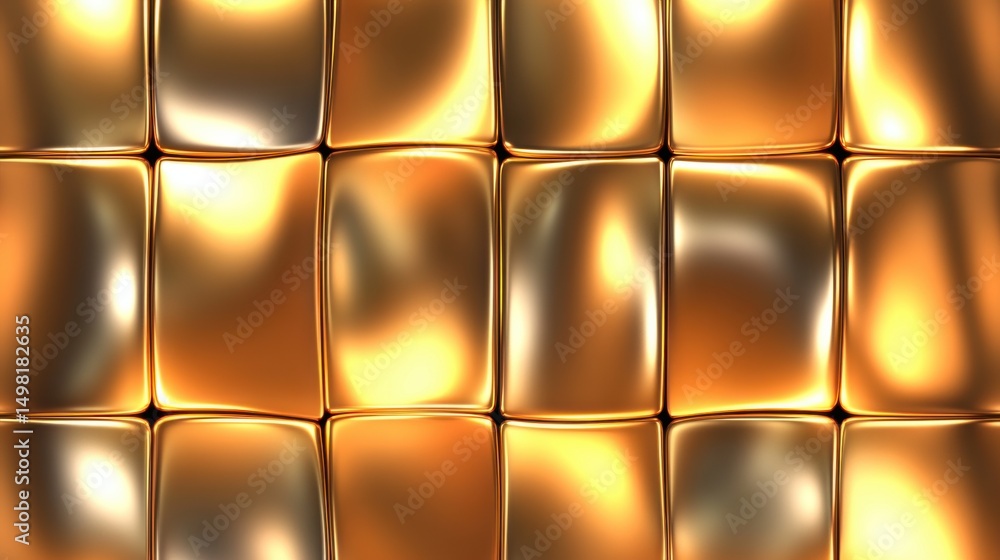Canvas Prints shiny golden textured surface with smooth light reflections