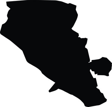 Al Qatif Governorate Saudi Arabia silhouette map