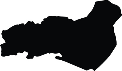 Al Makhrim Syria silhouette map