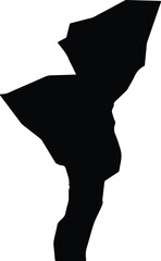 Al Kurmuk Sudan silhouette map