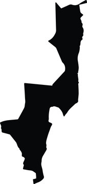 Al Khubar Governorate Saudi Arabia silhouette map