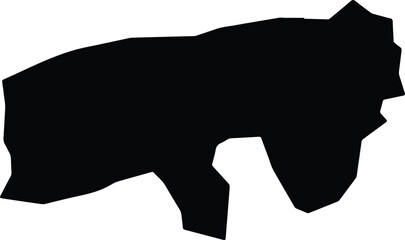 Al Khabt Yemen silhouette map