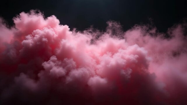 Humo rosa denso en movimiento &ndash; video para dise&ntilde;o o efectos


