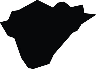 Al Hamdaniya Iraq silhouette map