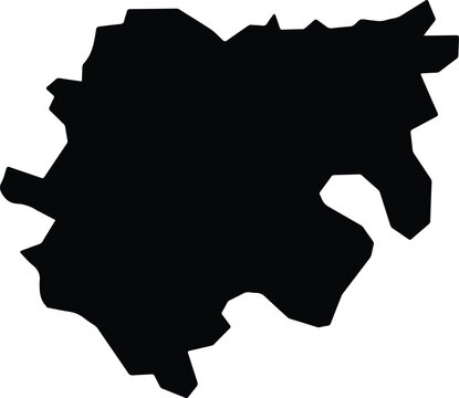 Al Bagur Egypt silhouette map