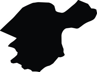 Akören Turkey silhouette map