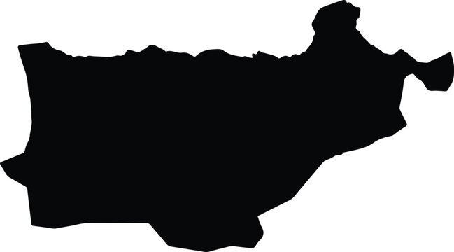 Akkar Lebanon silhouette map